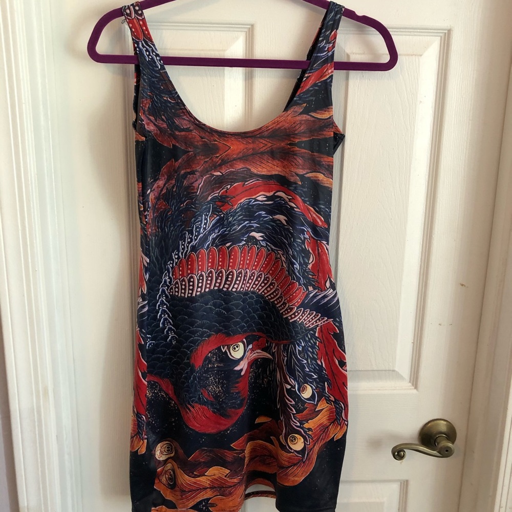Black milk spandex Phoenix tank top dress